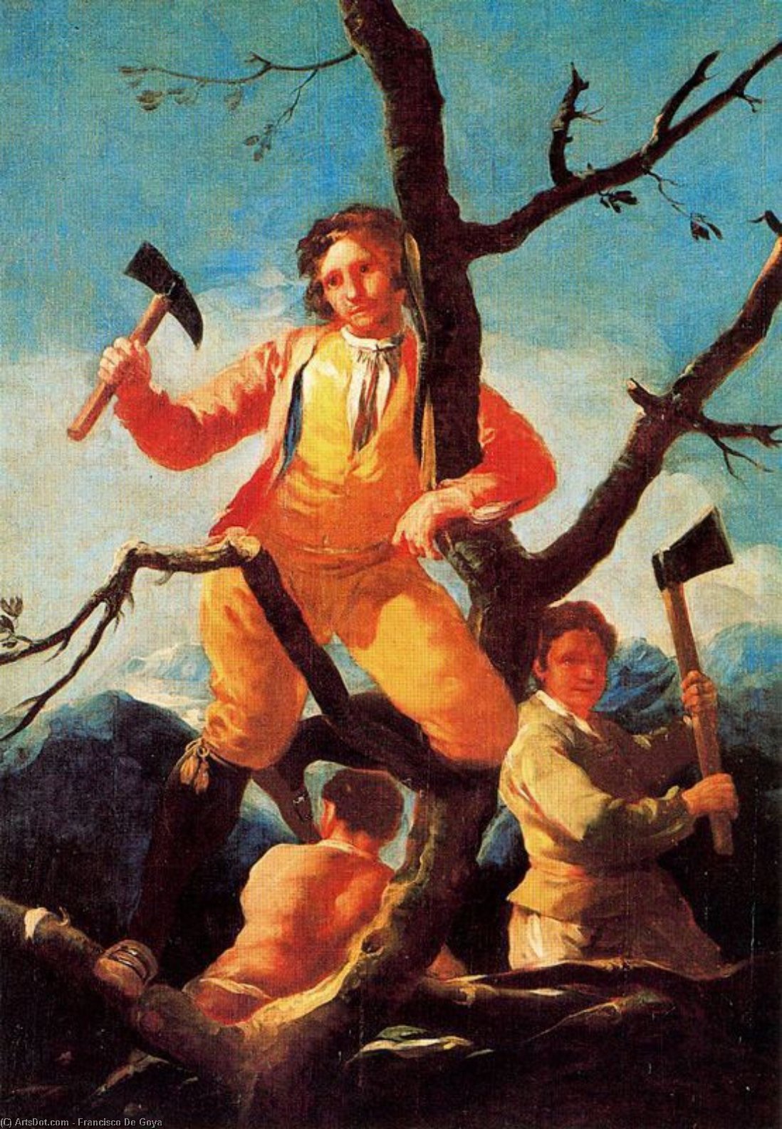 Wikioo.org - The Encyclopedia of Fine Arts - Painting, Artwork by Francisco De Goya - The Loggers