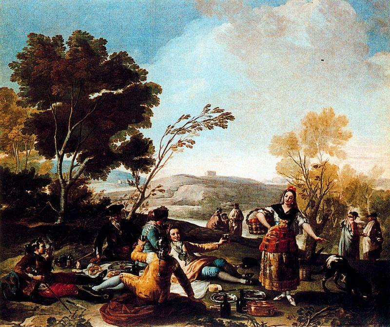 Wikioo.org - The Encyclopedia of Fine Arts - Painting, Artwork by Francisco De Goya - The luncheon