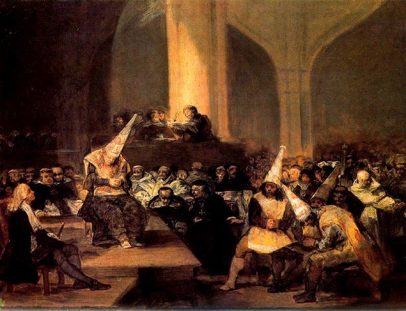 WikiOO.org - Güzel Sanatlar Ansiklopedisi - Resim, Resimler Francisco De Goya - The Tribunal of the Inquisition