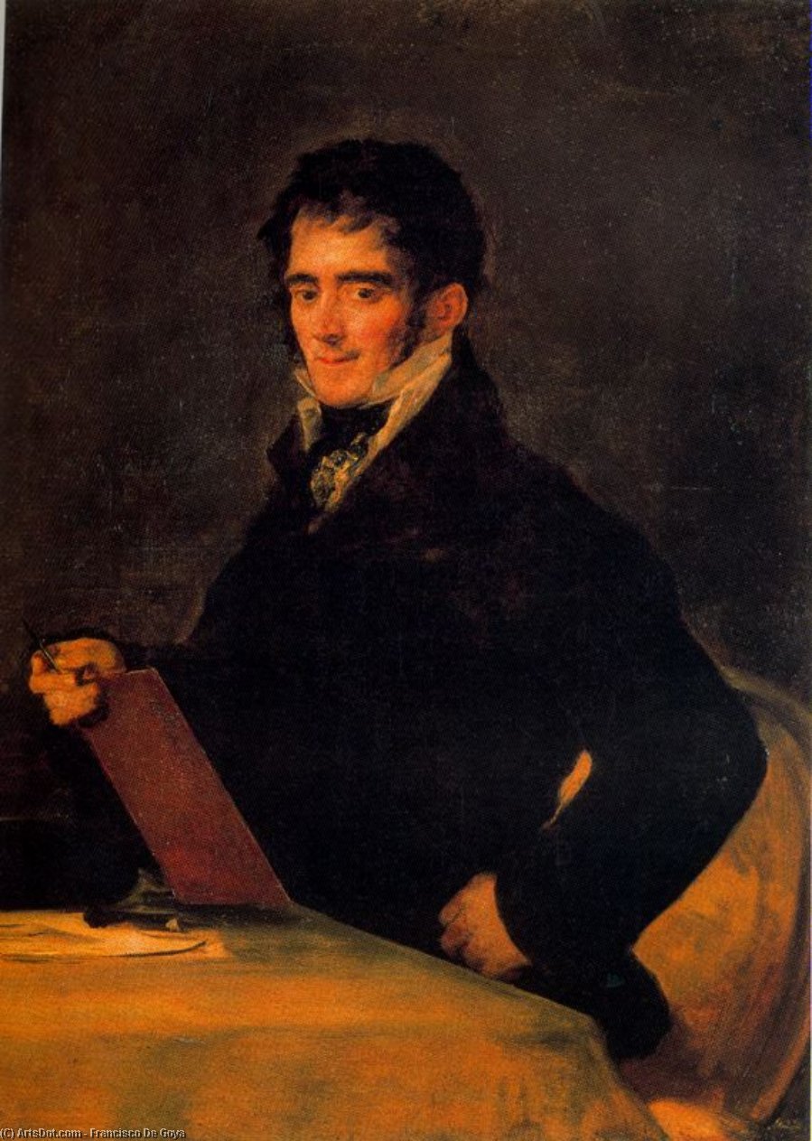 WikiOO.org - Enciclopedia of Fine Arts - Pictura, lucrări de artă Francisco De Goya - The writer Don Rafael Esteve y Vilella