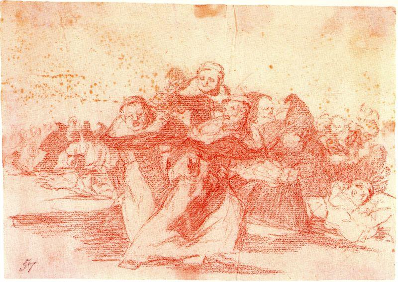 Wikioo.org - The Encyclopedia of Fine Arts - Painting, Artwork by Francisco De Goya - Todo va revuelto