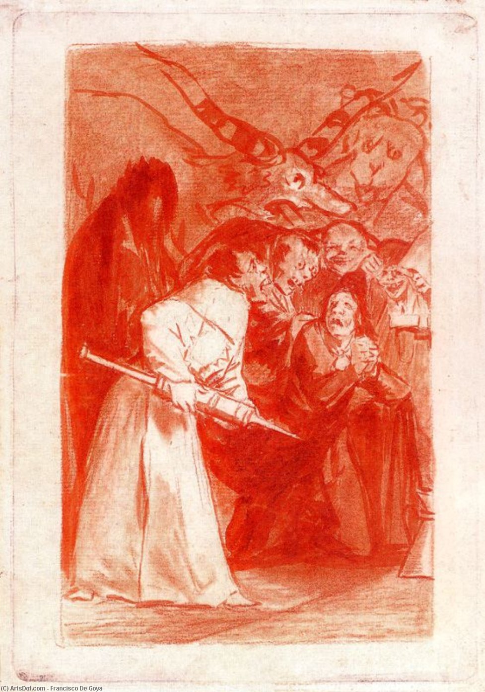 WikiOO.org – 美術百科全書 - 繪畫，作品 Francisco De Goya - Tragala 佩罗