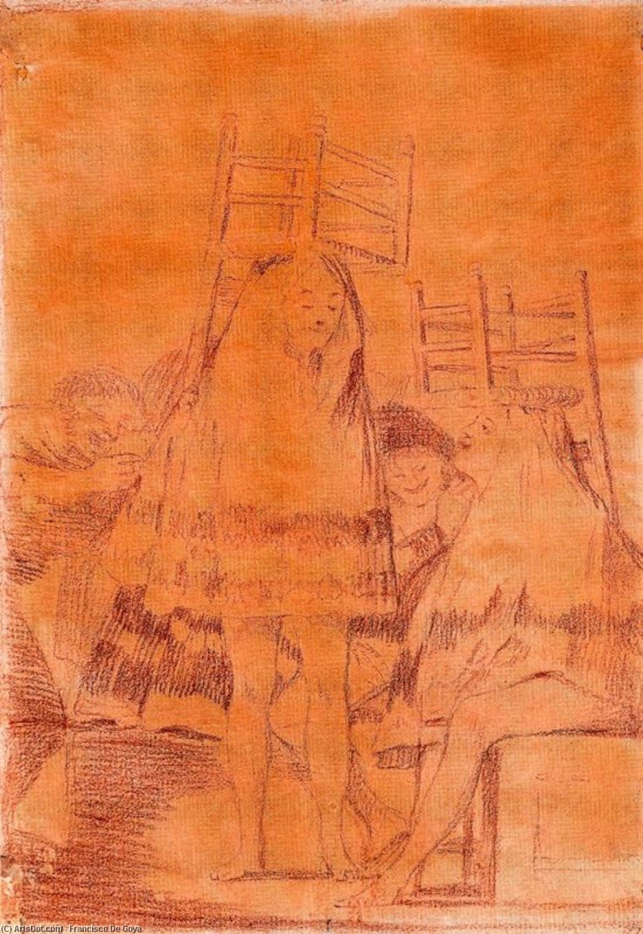 WikiOO.org - Encyclopedia of Fine Arts - Maleri, Artwork Francisco De Goya - Ya tienen asiento