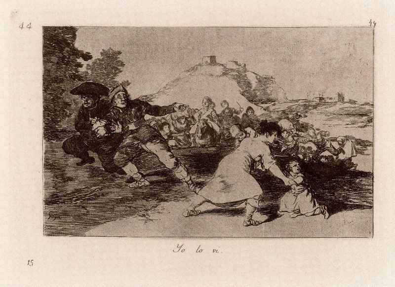Wikioo.org - The Encyclopedia of Fine Arts - Painting, Artwork by Francisco De Goya - Yo lo vi 1