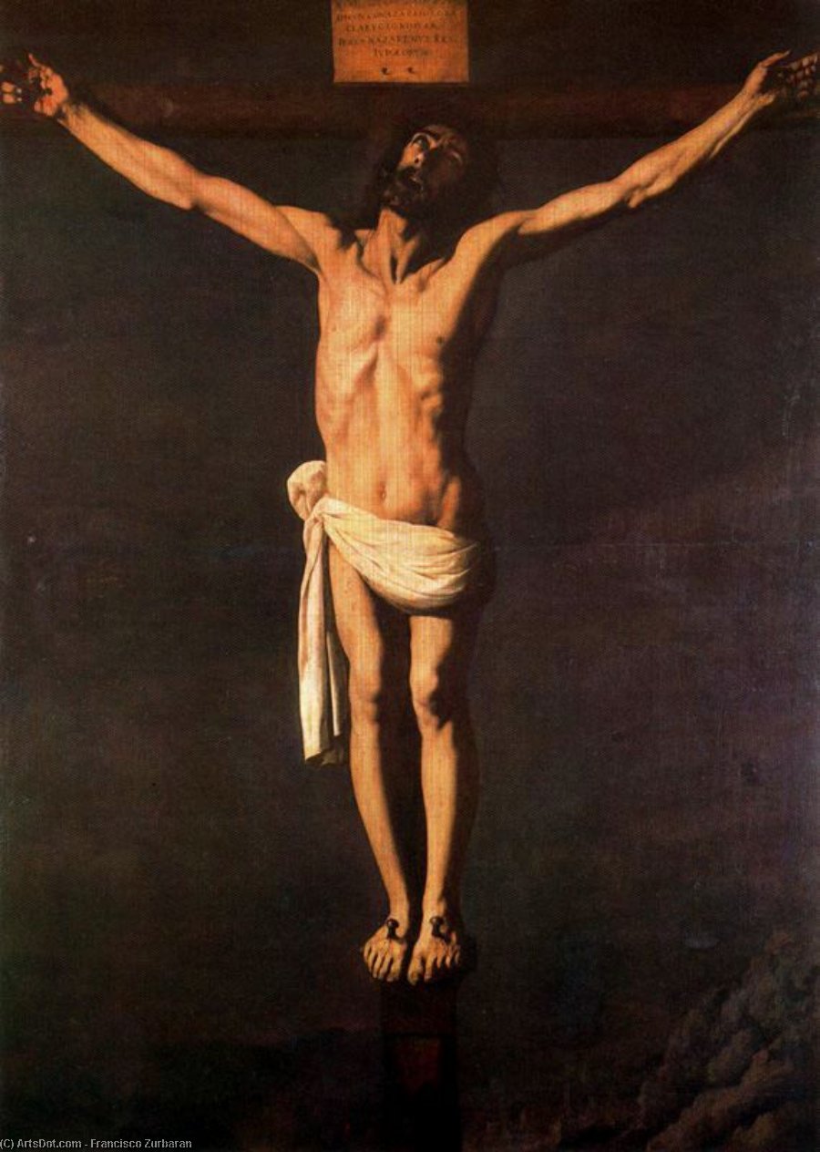 WikiOO.org - Encyclopedia of Fine Arts - Maalaus, taideteos Francisco Zurbaran - Cristo crucificado