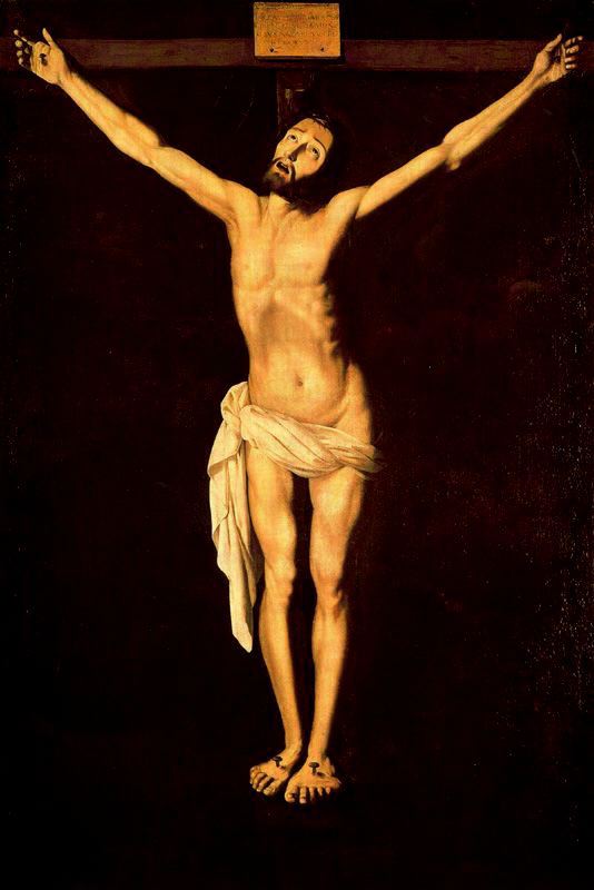 WikiOO.org - دایره المعارف هنرهای زیبا - نقاشی، آثار هنری Francisco Zurbaran - Cristo en la cruz