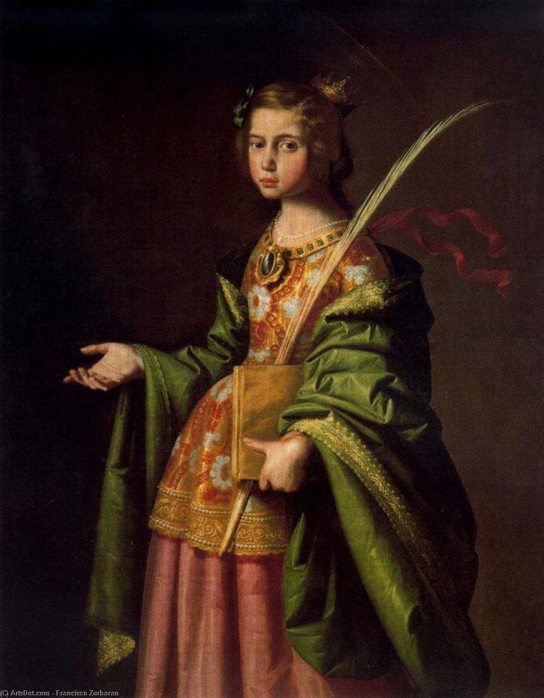 Wikioo.org - The Encyclopedia of Fine Arts - Painting, Artwork by Francisco Zurbaran - Santa Isabel de Turingia