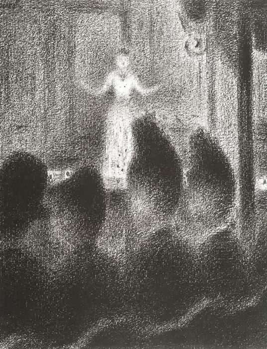 WikiOO.org - Encyclopedia of Fine Arts - Lukisan, Artwork Georges Pierre Seurat - At the ''Concert Européen''