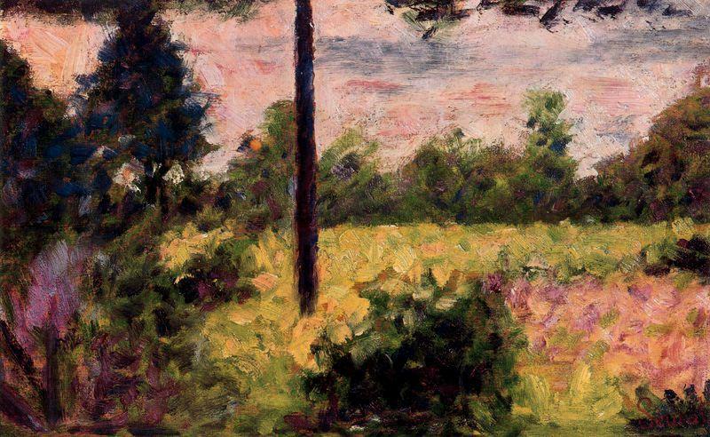 WikiOO.org - Енциклопедия за изящни изкуства - Живопис, Произведения на изкуството Georges Pierre Seurat - Barbizon Forest