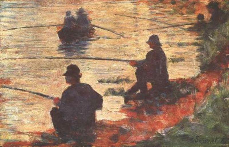 WikiOO.org - Енциклопедия за изящни изкуства - Живопис, Произведения на изкуството Georges Pierre Seurat - Fishermen