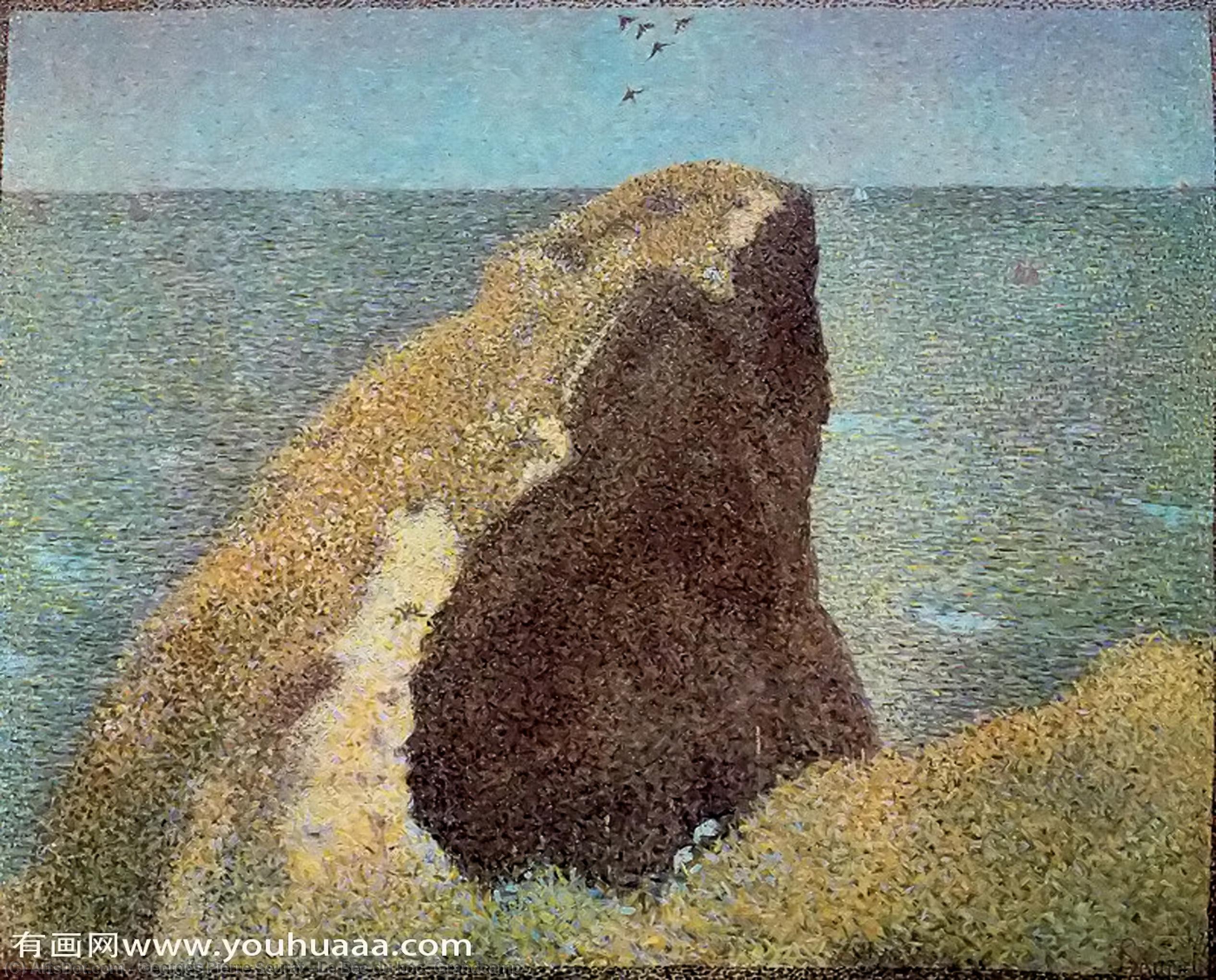 Wikioo.org - The Encyclopedia of Fine Arts - Painting, Artwork by Georges Pierre Seurat - Le Bec du hoc, Grandcamp