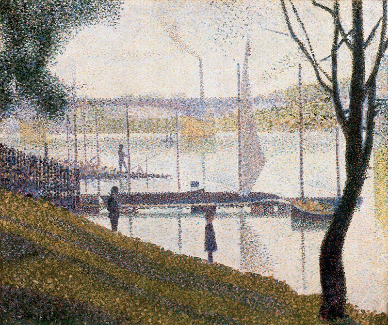 Wikioo.org - Encyklopedia Sztuk Pięknych - Malarstwo, Grafika Georges Pierre Seurat - Le Pont de Courbevoie