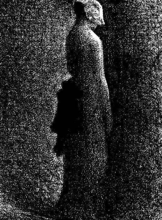 Wikioo.org - The Encyclopedia of Fine Arts - Painting, Artwork by Georges Pierre Seurat - The Black Bow