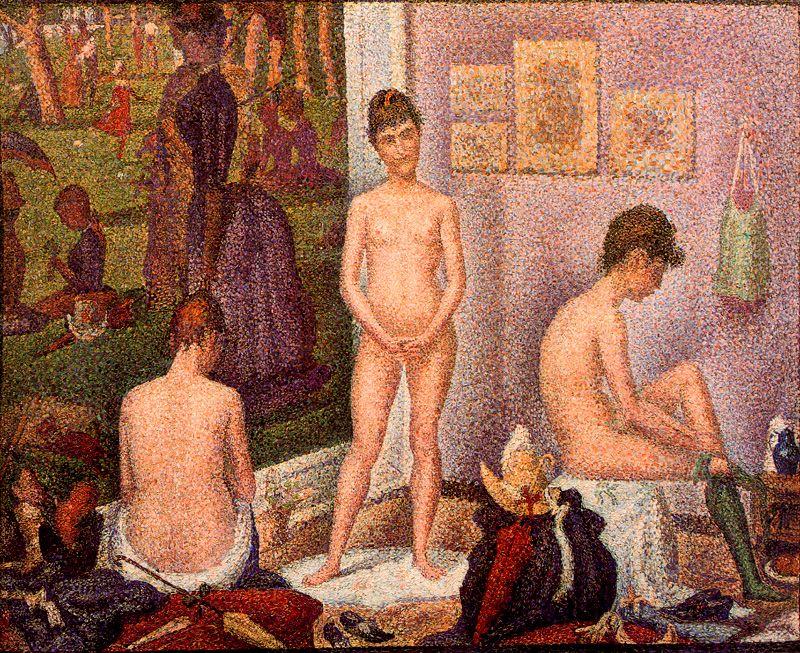 Wikioo.org – La Enciclopedia de las Bellas Artes - Pintura, Obras de arte de Georges Pierre Seurat - Los Modelos