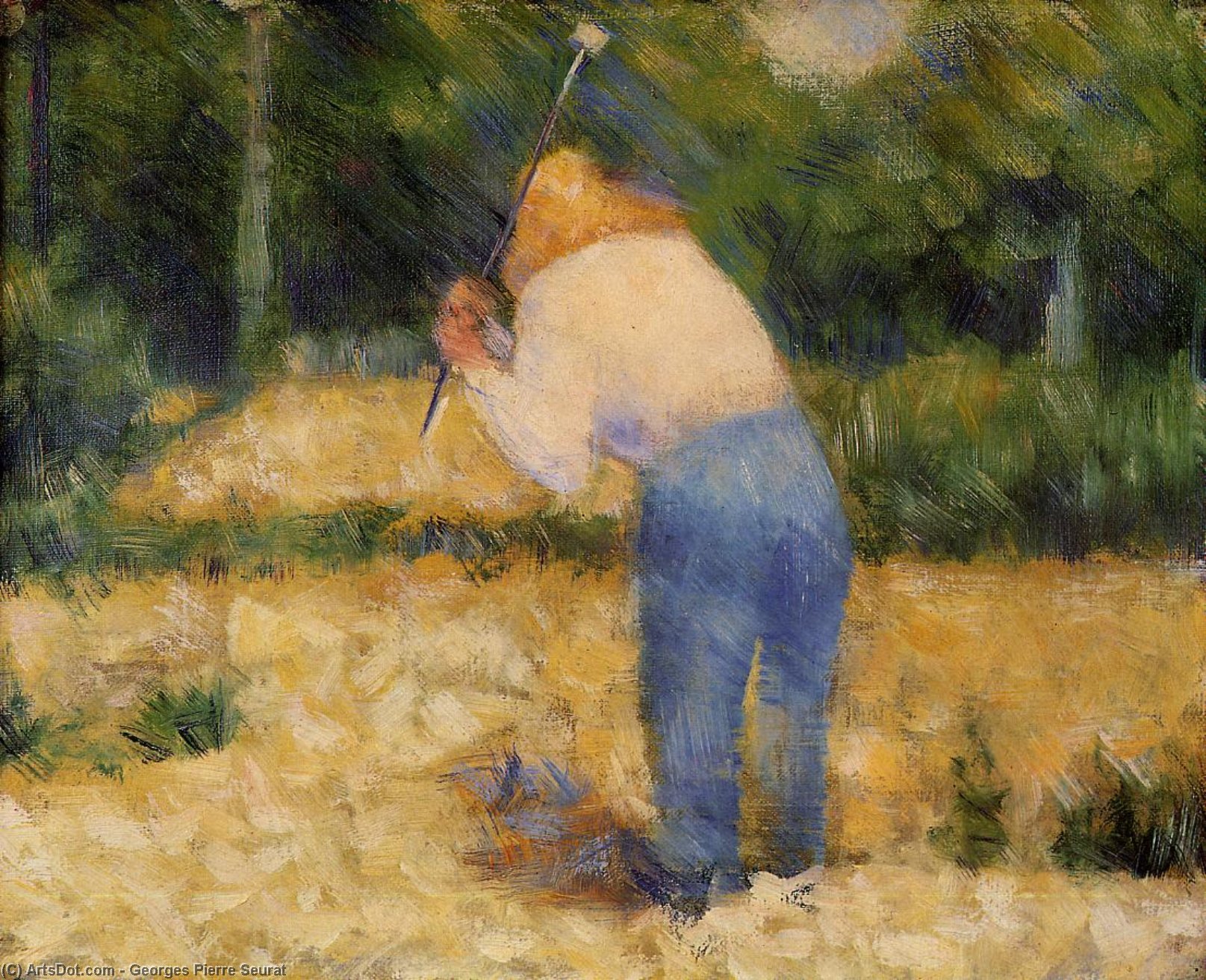 Wikioo.org - The Encyclopedia of Fine Arts - Painting, Artwork by Georges Pierre Seurat - The Stone Breaker 1