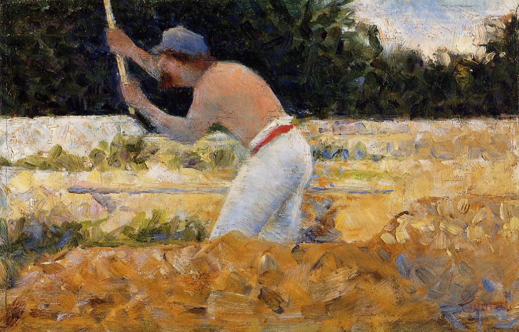Wikioo.org - The Encyclopedia of Fine Arts - Painting, Artwork by Georges Pierre Seurat - The Stone Breaker 3