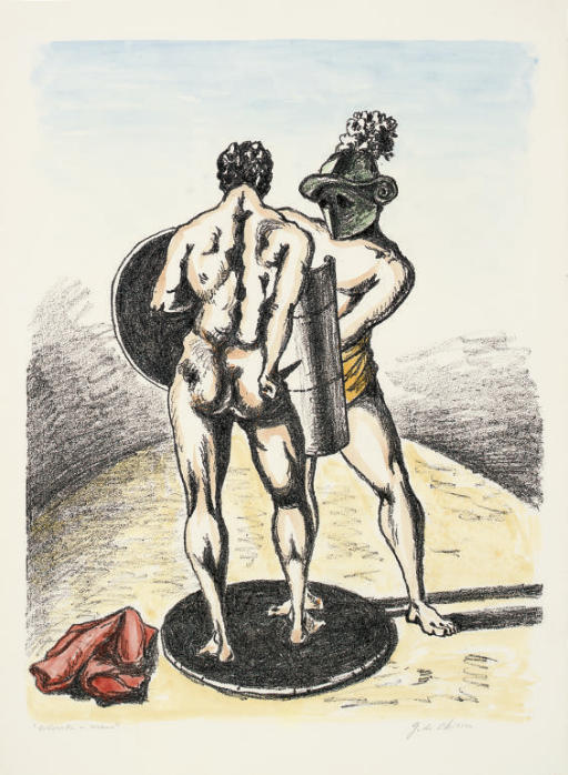 Wikioo.org - The Encyclopedia of Fine Arts - Painting, Artwork by Giorgio De Chirico - Gladiatori