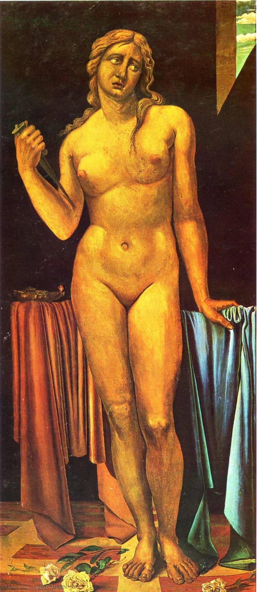 WikiOO.org - Encyclopedia of Fine Arts - Maleri, Artwork Giorgio De Chirico - Lucrecia