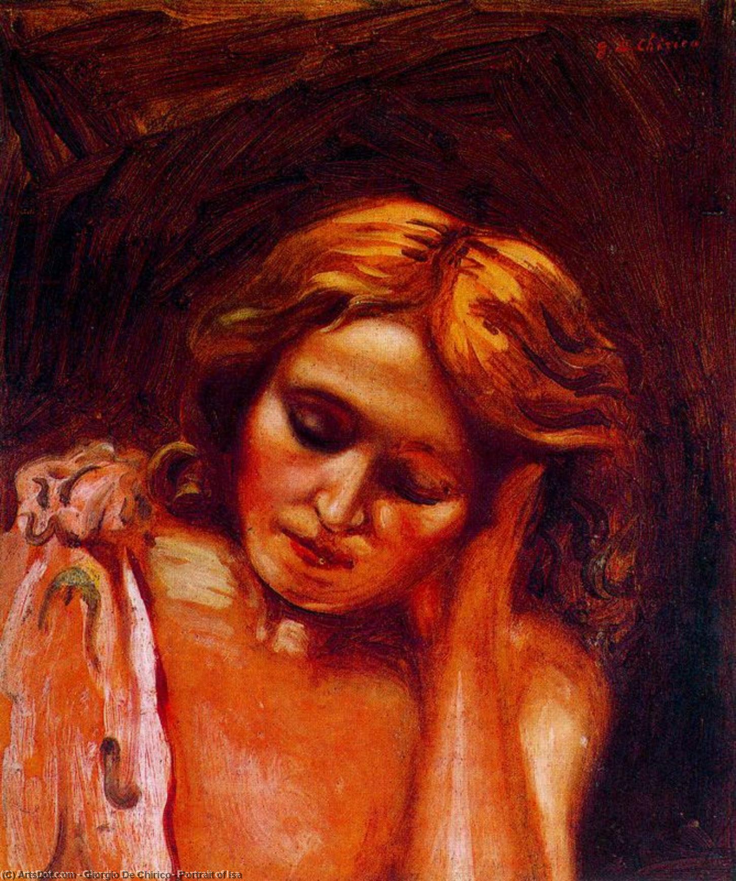 WikiOO.org - Encyclopedia of Fine Arts - Målning, konstverk Giorgio De Chirico - Portrait of Isa