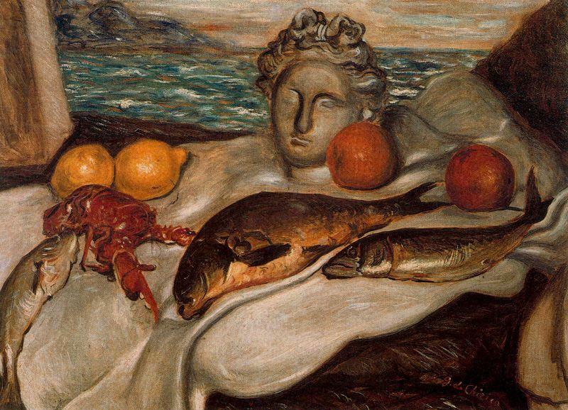 WikiOO.org - Енциклопедия за изящни изкуства - Живопис, Произведения на изкуството Giorgio De Chirico - Still life