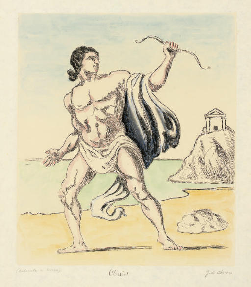 WikiOO.org - אנציקלופדיה לאמנויות יפות - ציור, יצירות אמנות Giorgio De Chirico - Teseo