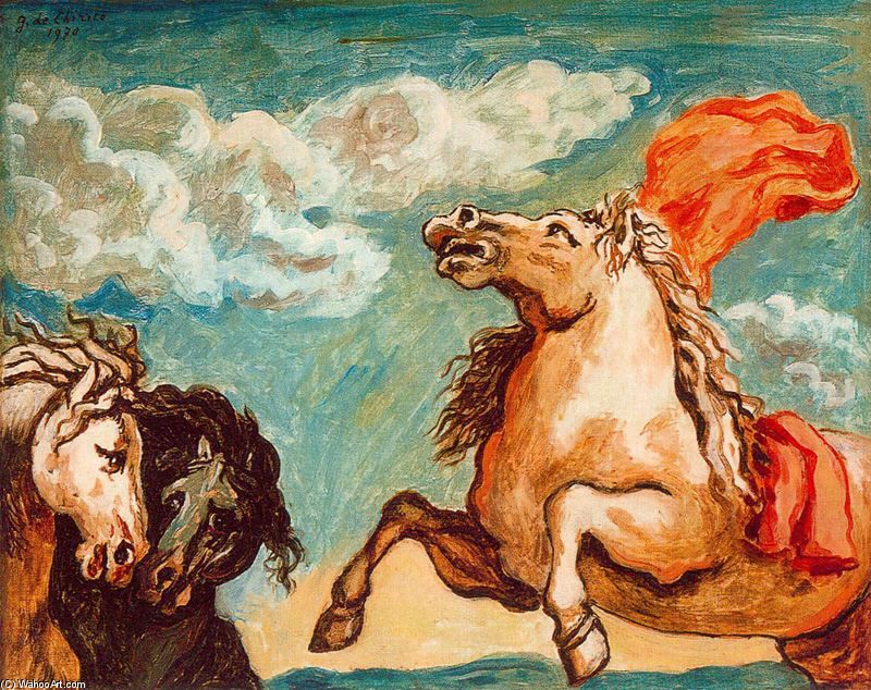 WikiOO.org - Encyclopedia of Fine Arts - Lukisan, Artwork Giorgio De Chirico - The intruder
