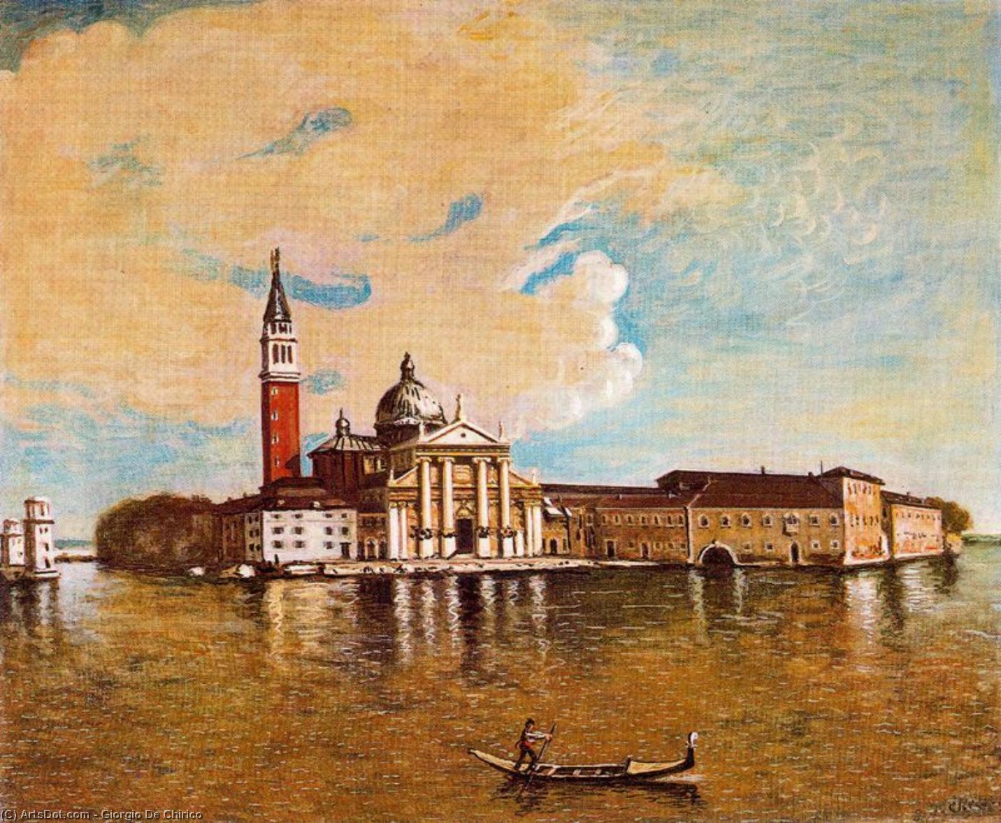 Wikioo.org - The Encyclopedia of Fine Arts - Painting, Artwork by Giorgio De Chirico - The island of St. George