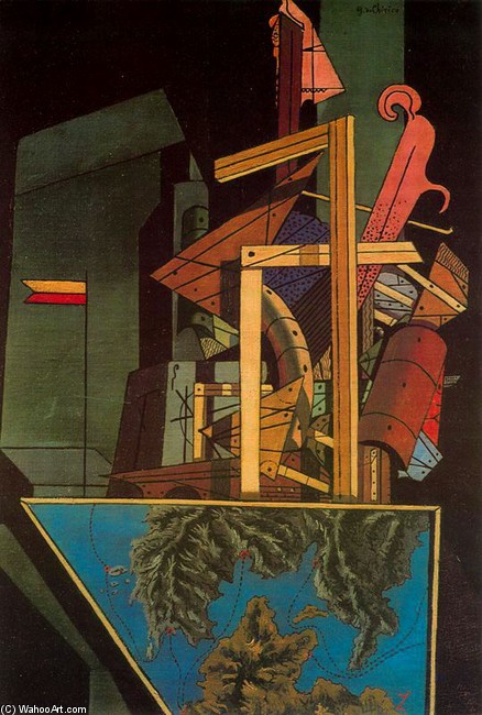 Wikioo.org - The Encyclopedia of Fine Arts - Painting, Artwork by Giorgio De Chirico - The Melancholy of Departure