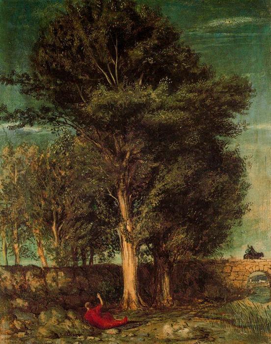 WikiOO.org - Enciklopedija likovnih umjetnosti - Slikarstvo, umjetnička djela Giorgio De Chirico - The poet's farewell