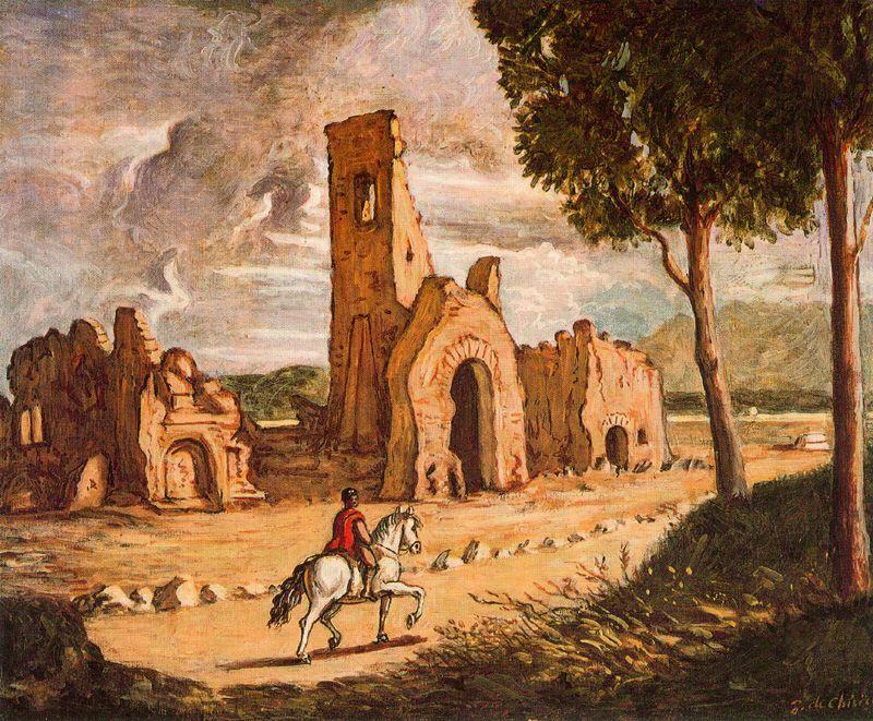 Wikioo.org – L'Encyclopédie des Beaux Arts - Peinture, Oeuvre de Giorgio De Chirico - Par lintermédiaire Appia
