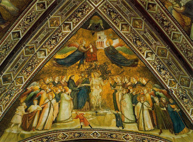 Wikioo.org - สารานุกรมวิจิตรศิลป์ - จิตรกรรม Giotto Di Bondone - Alegoría de la Pobreza