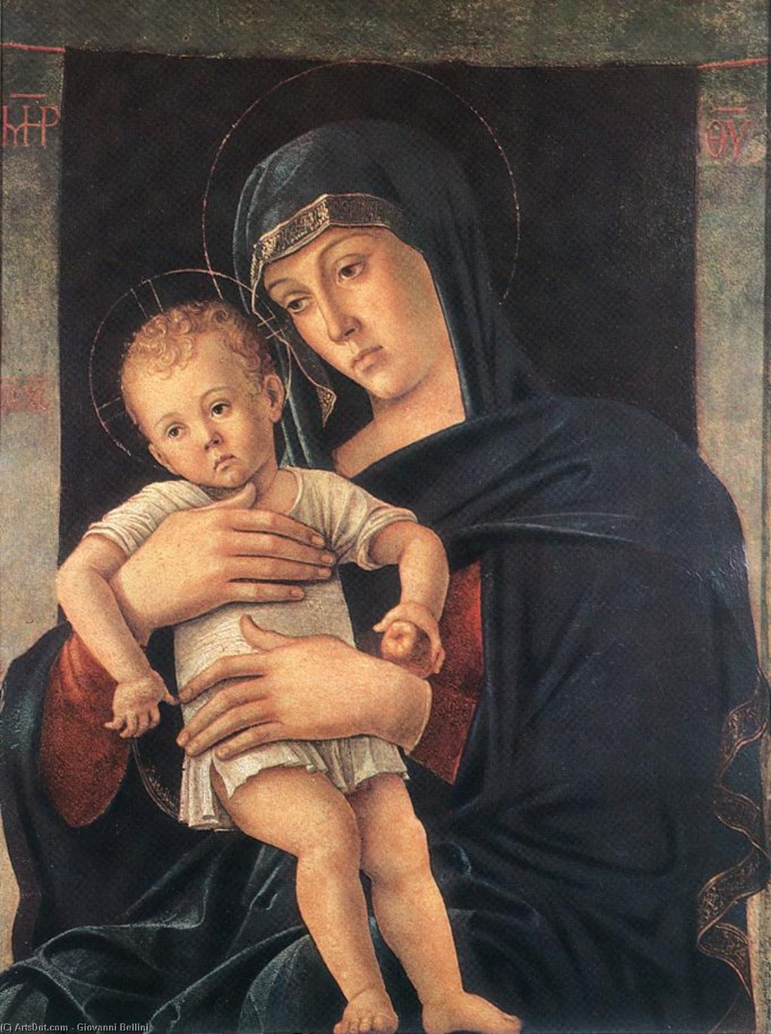 Wikioo.org - Die Enzyklopädie bildender Kunst - Malerei, Kunstwerk von Giovanni Bellini - madonna mit dem kind