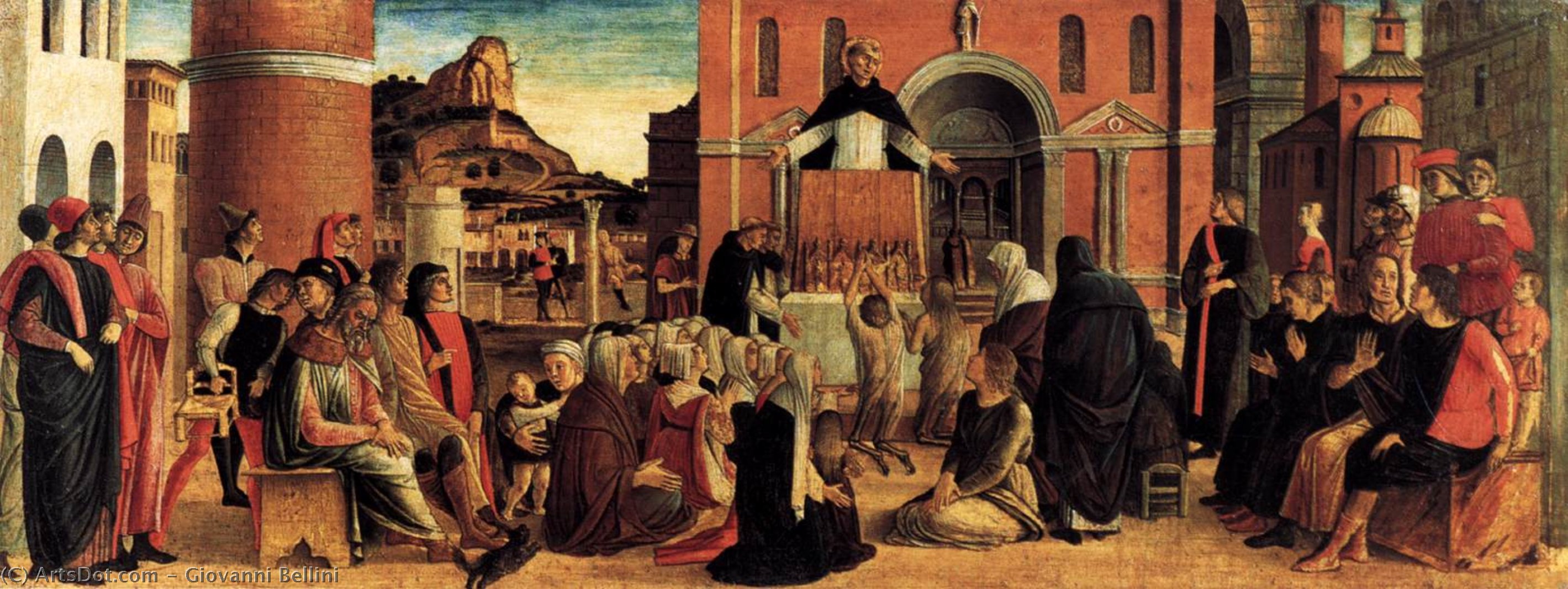 WikiOO.org - Güzel Sanatlar Ansiklopedisi - Resim, Resimler Giovanni Bellini - Polyptych of San Vincenzo Ferreri (predella)
