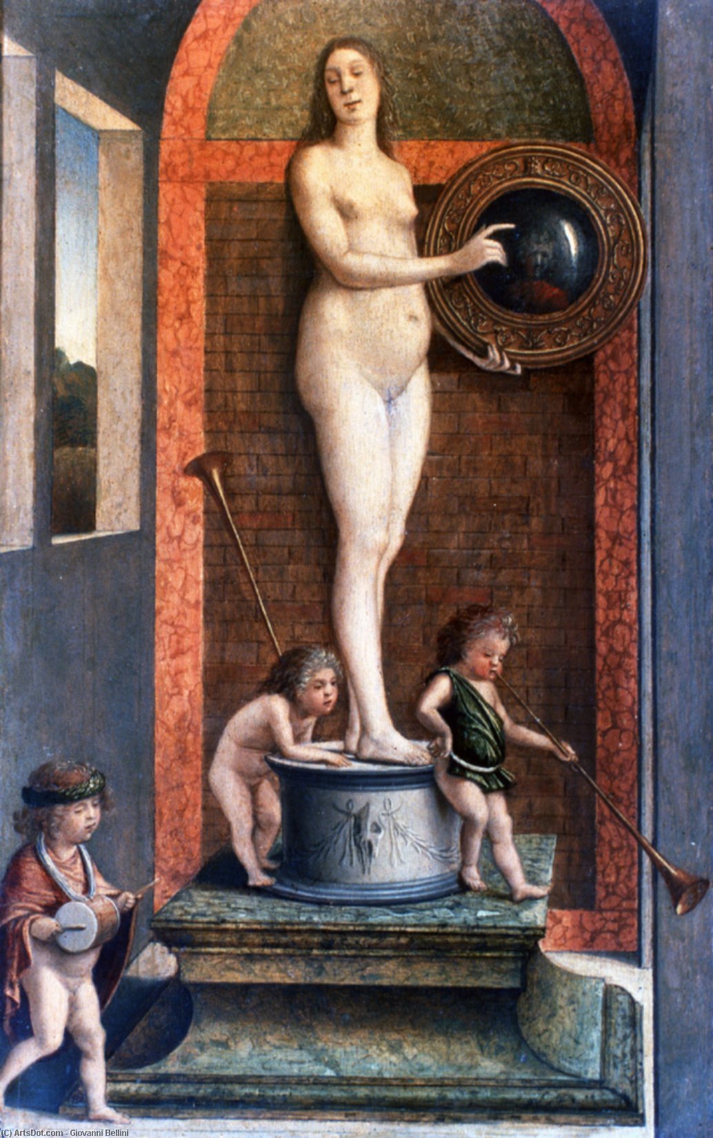 Wikioo.org - The Encyclopedia of Fine Arts - Painting, Artwork by Giovanni Bellini - Prudence