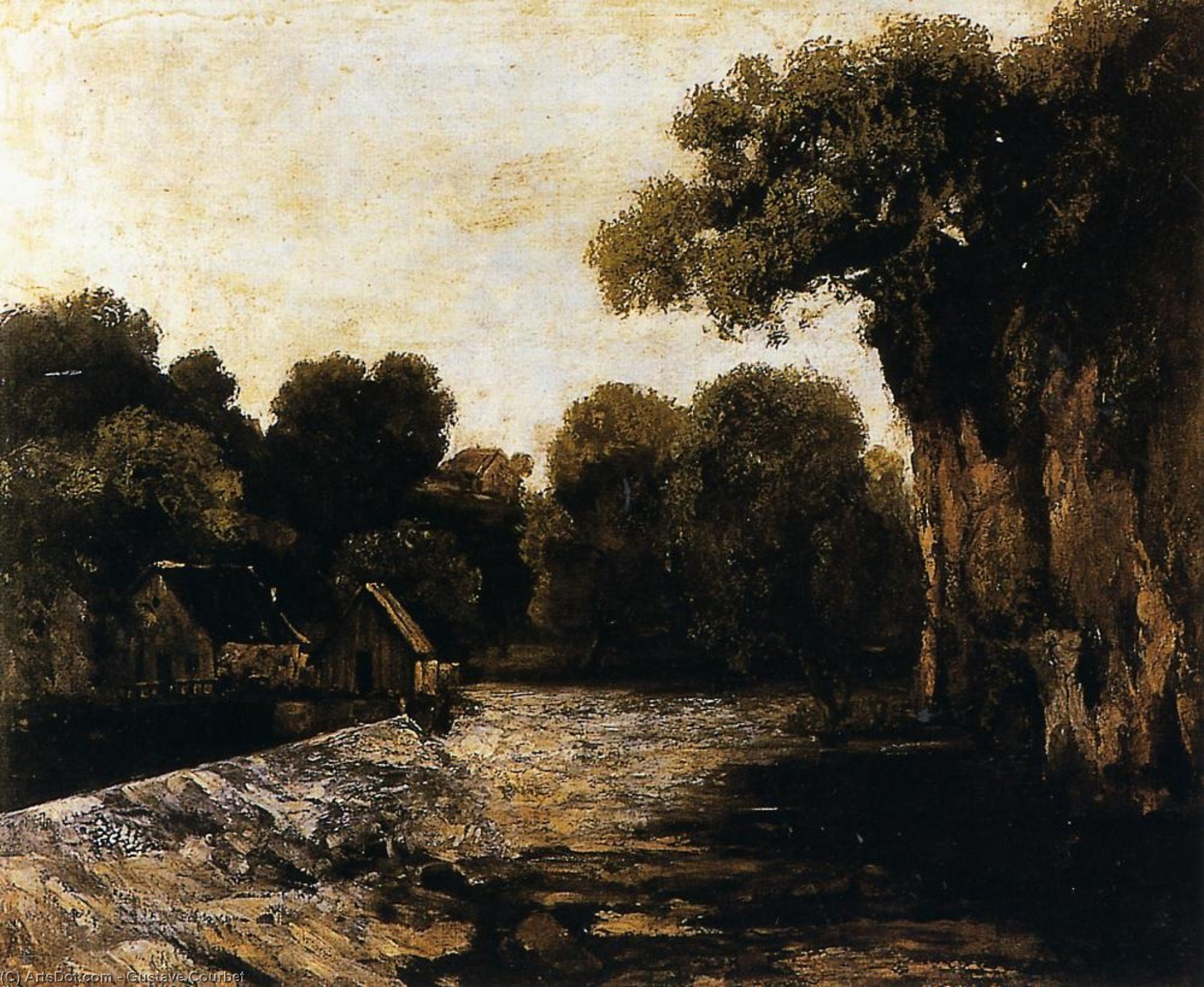 WikiOO.org - Enciclopédia das Belas Artes - Pintura, Arte por Gustave Courbet - Locks on the Loue