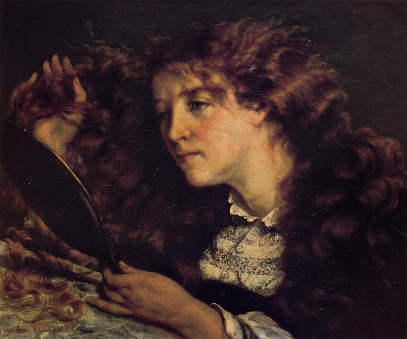 Wikioo.org - The Encyclopedia of Fine Arts - Painting, Artwork by Gustave Courbet - Portrait of Jo, the Beautiful Irish Girl