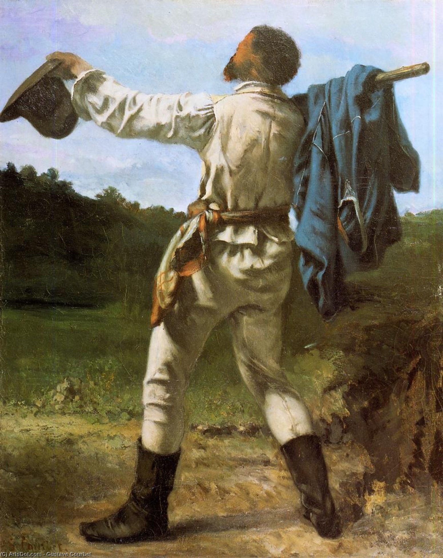 WikiOO.org - Enciclopédia das Belas Artes - Pintura, Arte por Gustave Courbet - The Homecoming