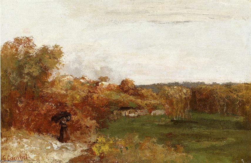 WikiOO.org - Enciklopedija likovnih umjetnosti - Slikarstvo, umjetnička djela Gustave Courbet - Valley at Fontcouvert