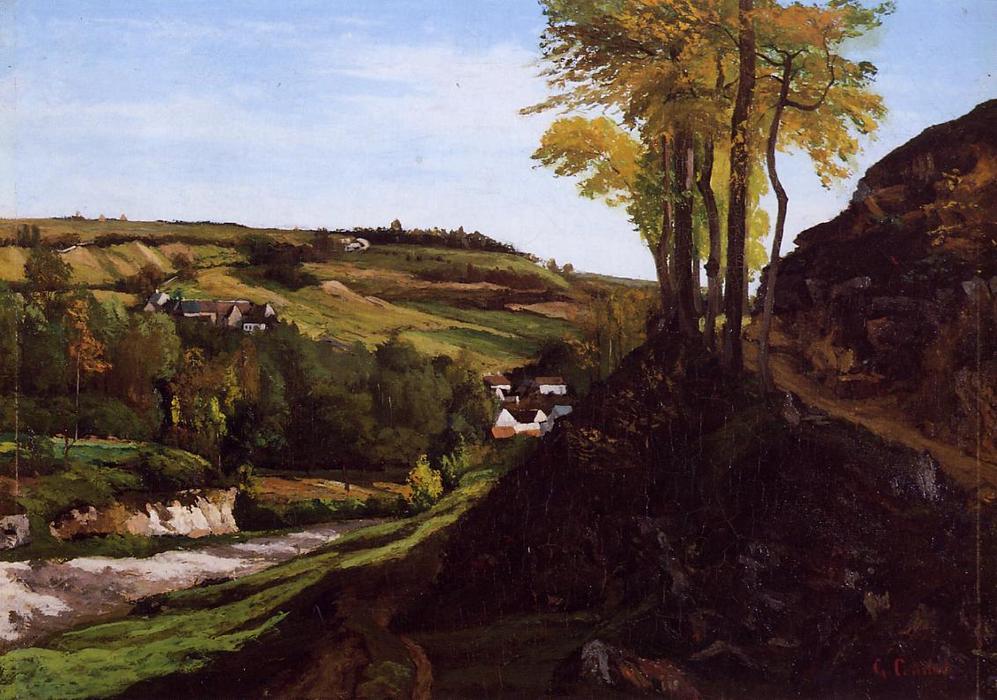 Wikioo.org - The Encyclopedia of Fine Arts - Painting, Artwork by Gustave Courbet - Valley of Ornans