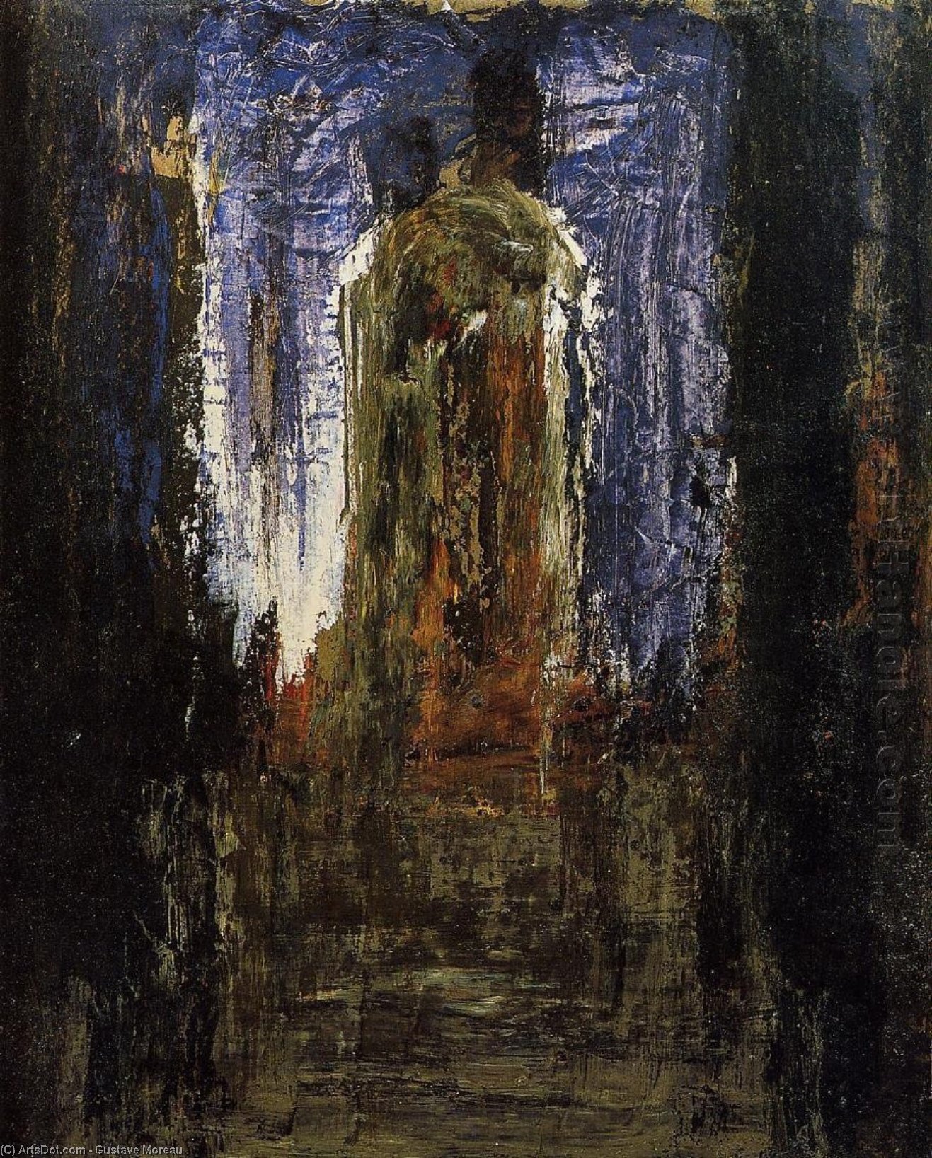 Wikioo.org - The Encyclopedia of Fine Arts - Painting, Artwork by Gustave Moreau - Abstract (study)