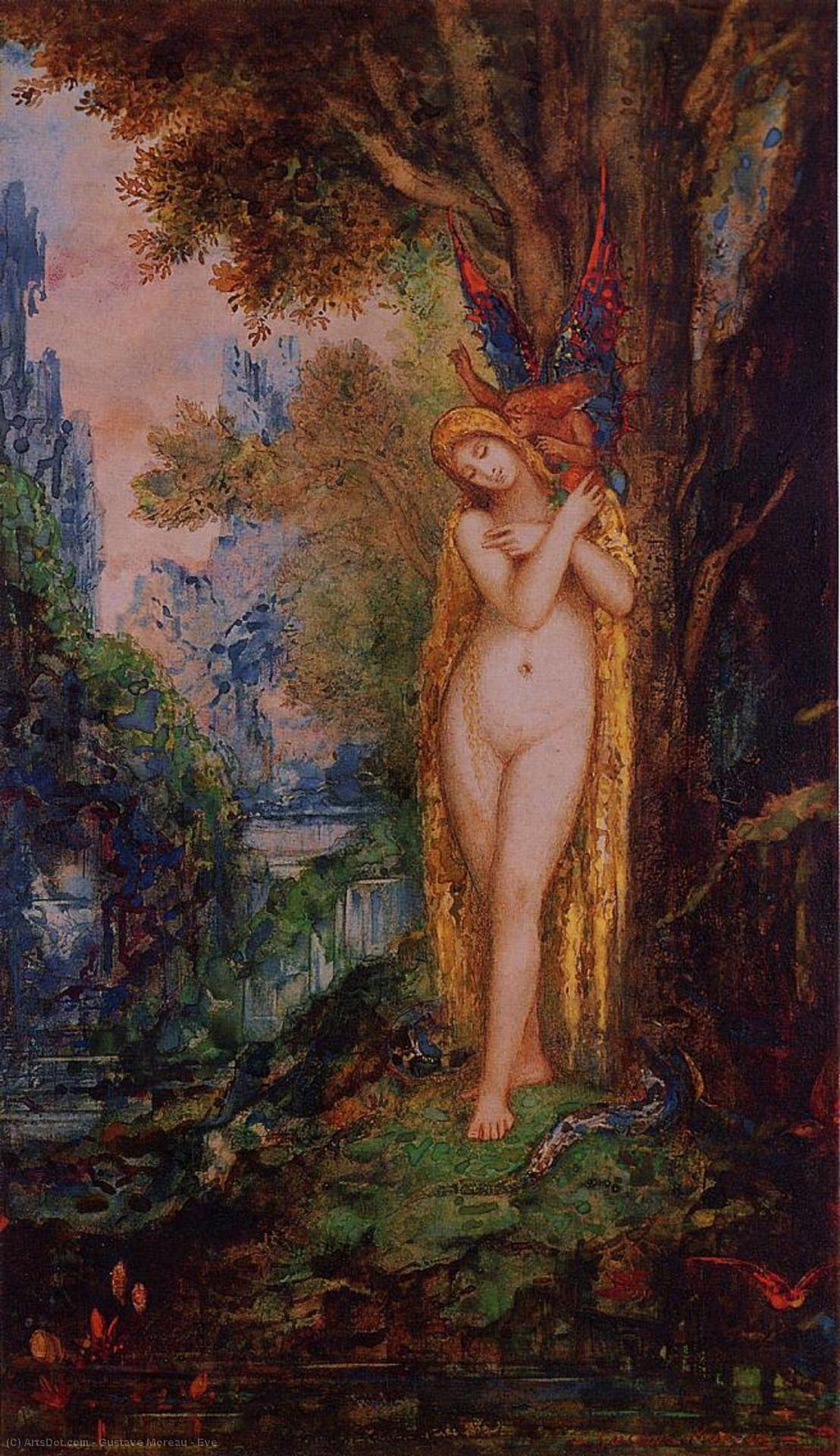 WikiOO.org - Encyclopedia of Fine Arts - Festés, Grafika Gustave Moreau - Eve