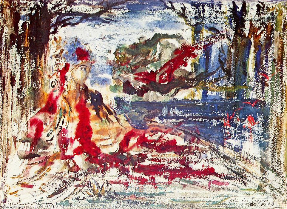 Wikioo.org - The Encyclopedia of Fine Arts - Painting, Artwork by Gustave Moreau - Near the Water