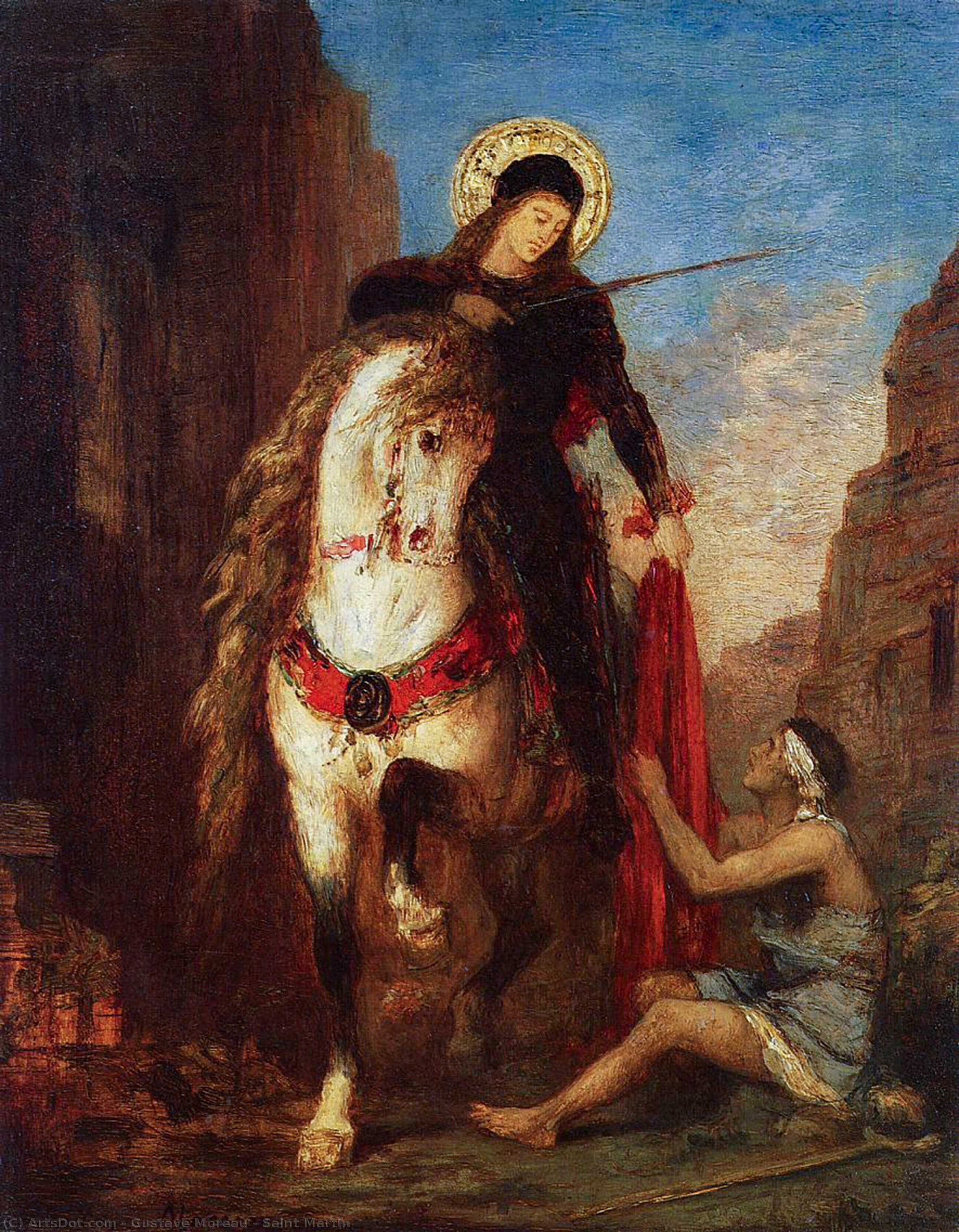 Wikioo.org - Bách khoa toàn thư về mỹ thuật - Vẽ tranh, Tác phẩm nghệ thuật Gustave Moreau - Saint Martin