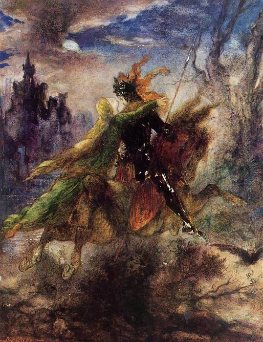 Wikioo.org - The Encyclopedia of Fine Arts - Painting, Artwork by Gustave Moreau - The Ballad