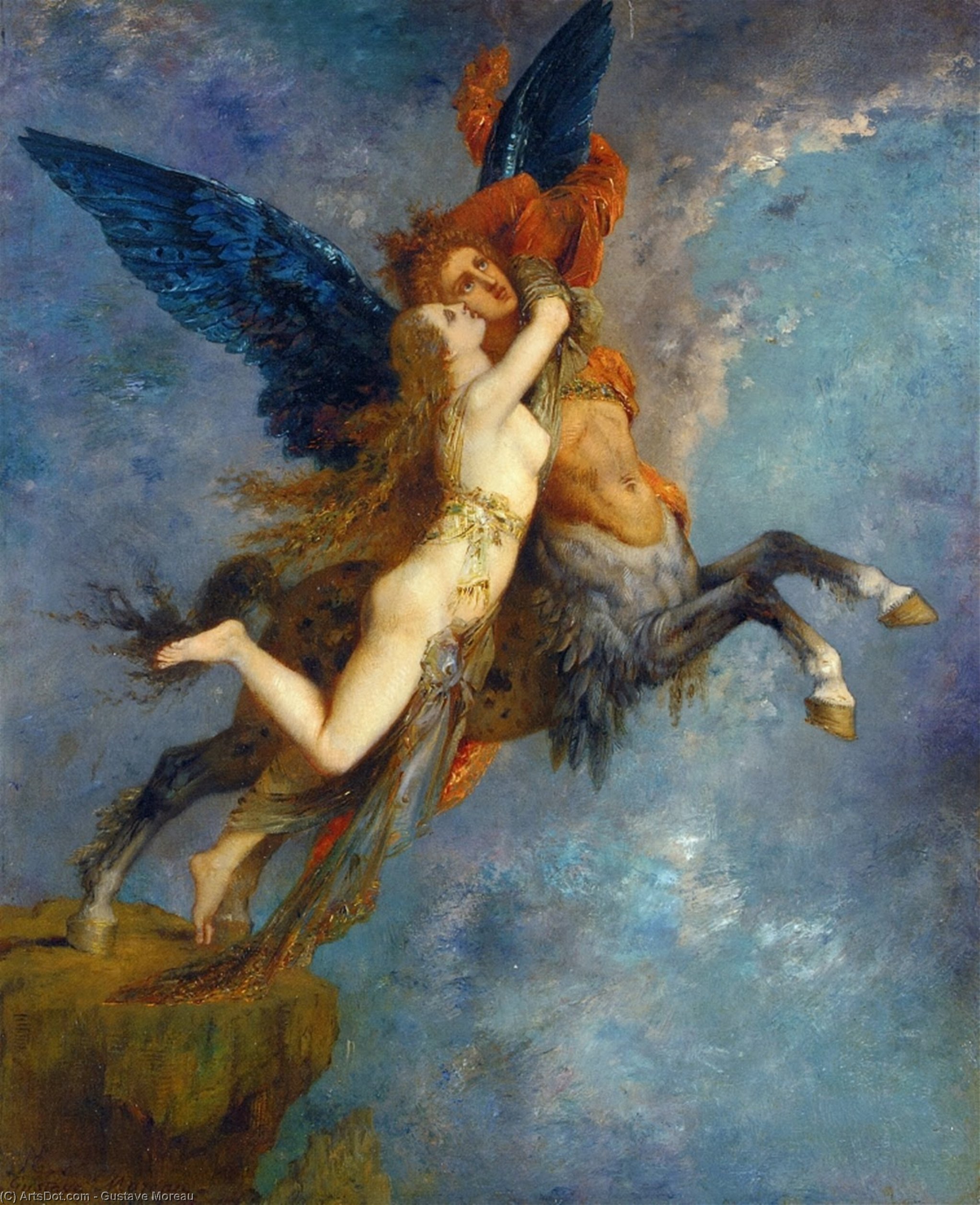 Wikioo.org - The Encyclopedia of Fine Arts - Painting, Artwork by Gustave Moreau - The Chimera 1
