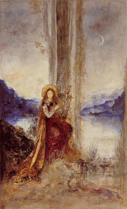 Wikoo.org - موسوعة الفنون الجميلة - اللوحة، العمل الفني Gustave Moreau - The Evening