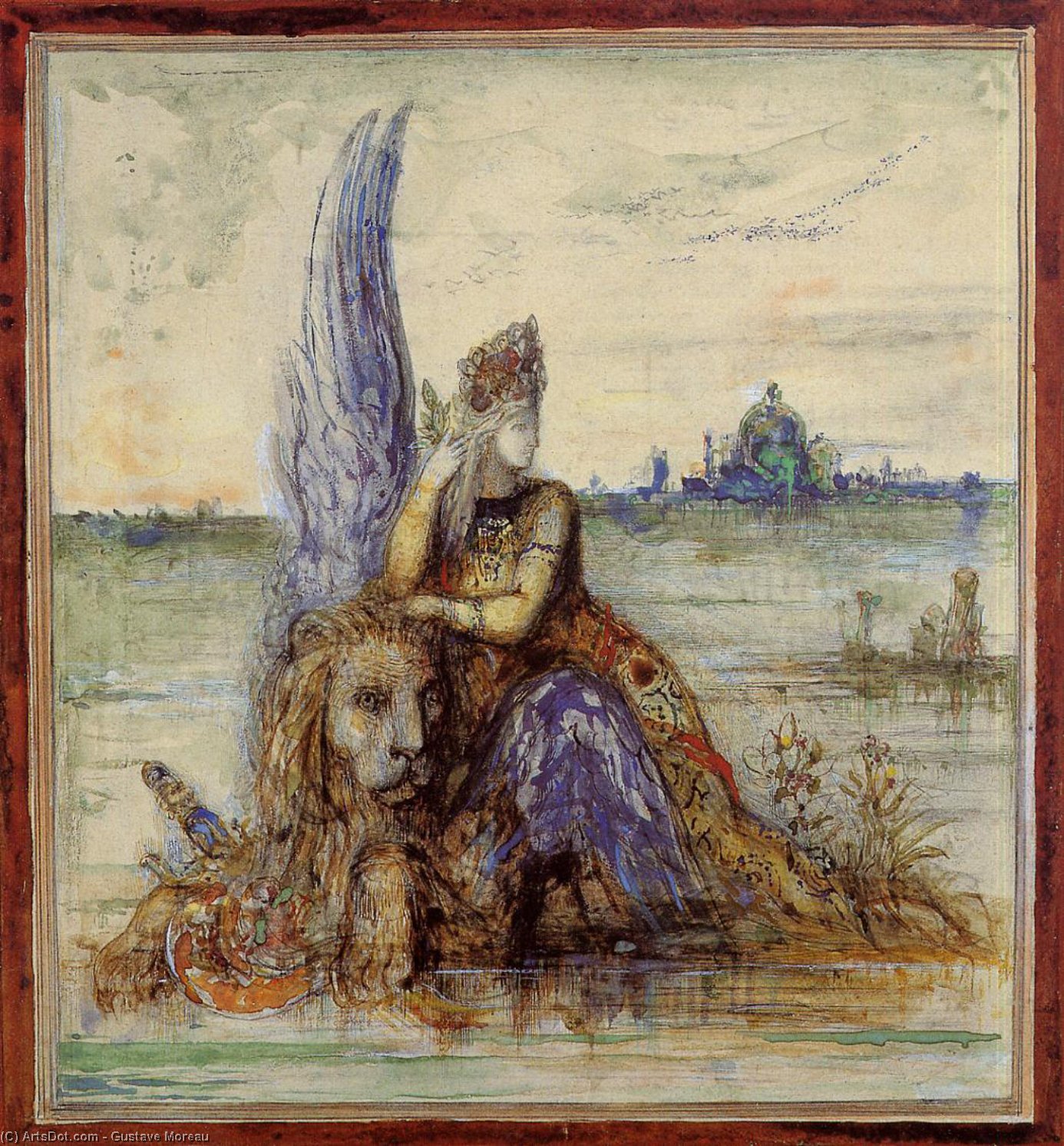 WikiOO.org - Encyclopedia of Fine Arts - Maalaus, taideteos Gustave Moreau - Venice