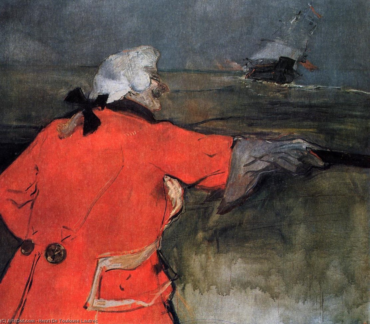 WikiOO.org – 美術百科全書 - 繪畫，作品 Henri De Toulouse Lautrec - 海军上将Viaud