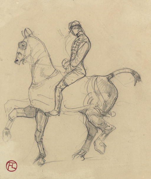 WikiOO.org - 백과 사전 - 회화, 삽화 Henri De Toulouse Lautrec - Cavalier