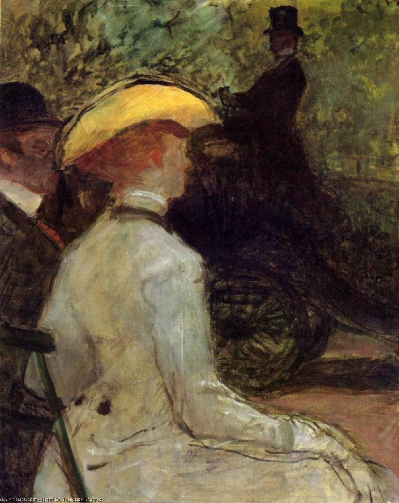 WikiOO.org - Güzel Sanatlar Ansiklopedisi - Resim, Resimler Henri De Toulouse Lautrec - In the Bois de Boulogne